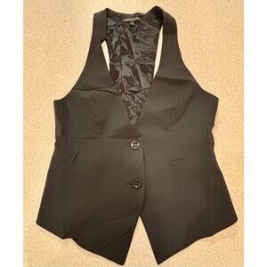 Express Black Sleeveless Tailored Vest